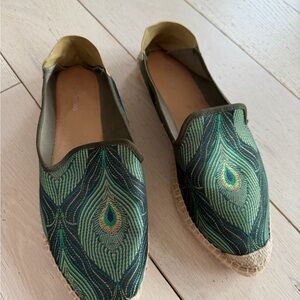 Peacock Patterned Espadrilles